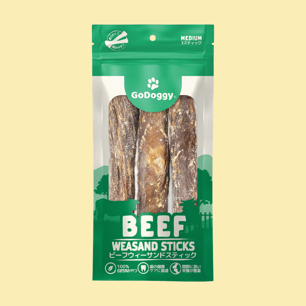 GoDoggy ビーフウィーサンドスティック(M)3本入り15cm