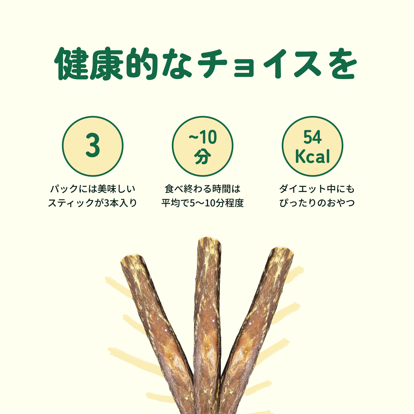 GoDoggy ビーフウィーサンドスティック(M)3本入り15cm